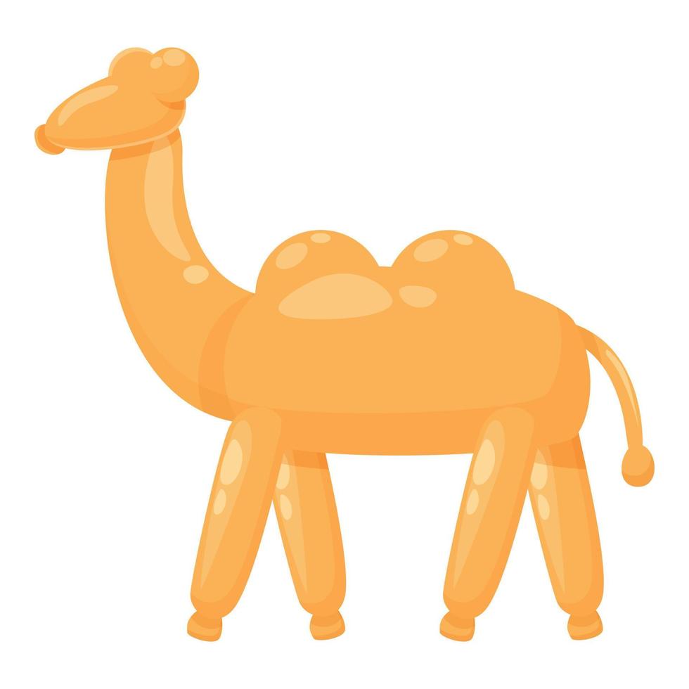 vecteur de dessin animé d'icône de chameau de ballon. jouet pour animaux