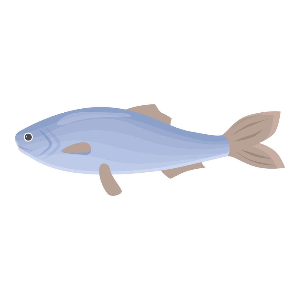 vecteur de dessin animé d'icône de nourriture de hareng. poisson de mer