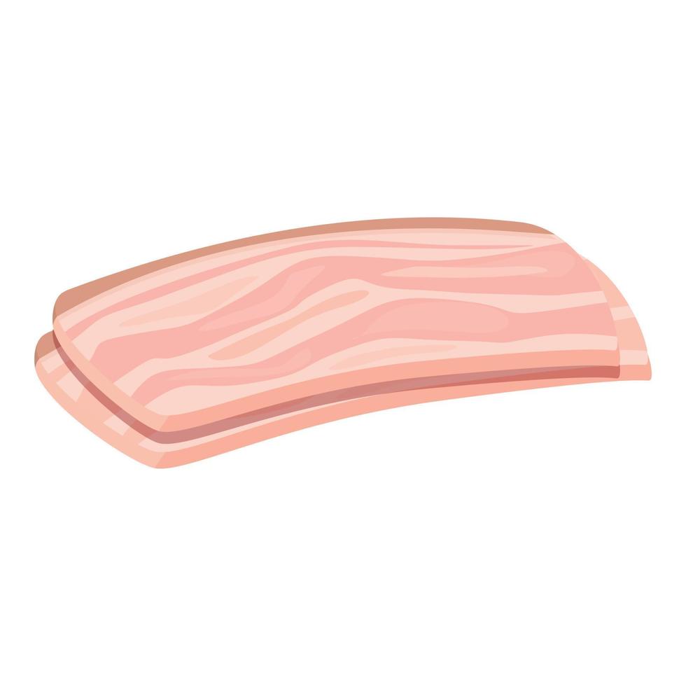 vecteur de dessin animé d'icône de saindoux animal. la viande de porc