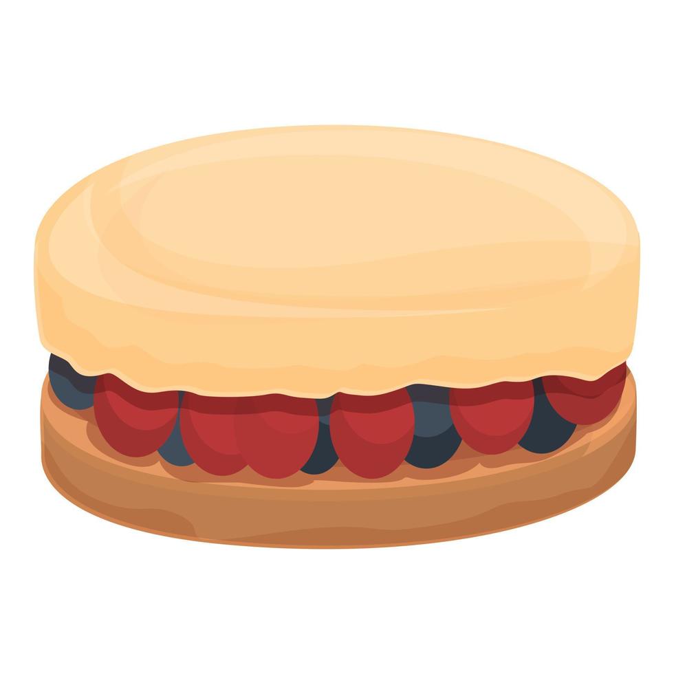 vecteur de dessin animé d'icône de gâteau au fromage. gâteau aux fraises