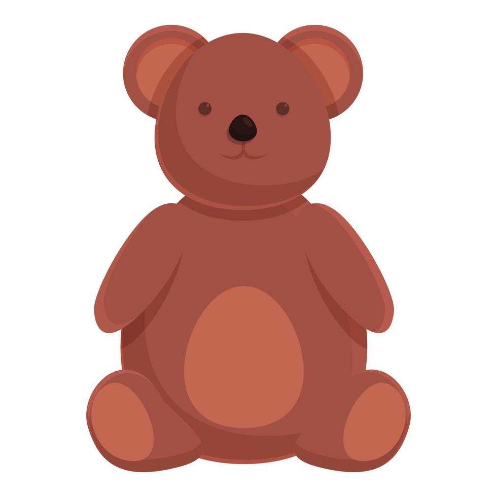 vecteur de dessin animé d'icône de jouet d'ours. magasin de jouets