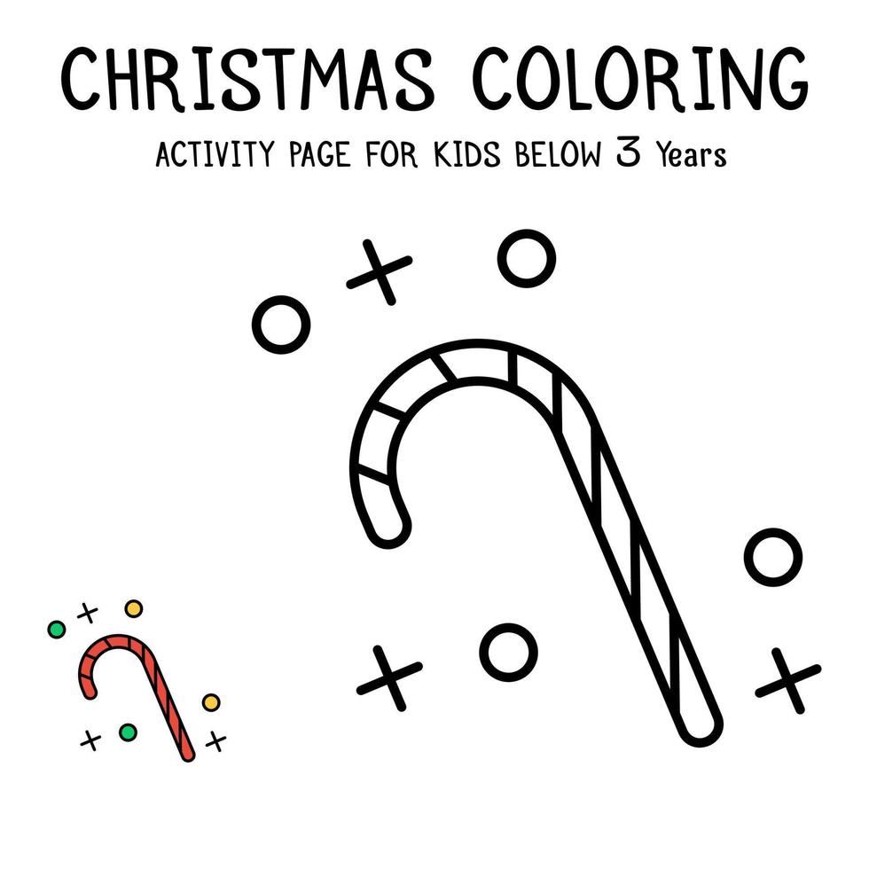 Livre d'activités de coloriage de Noël pour les enfants de moins de 3 ans  14346688 Art vectoriel chez Vecteezy