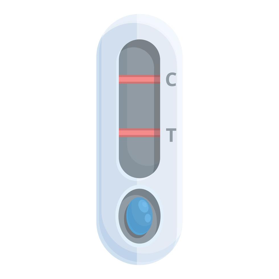 icône de dispositif de test covid, style cartoon vecteur