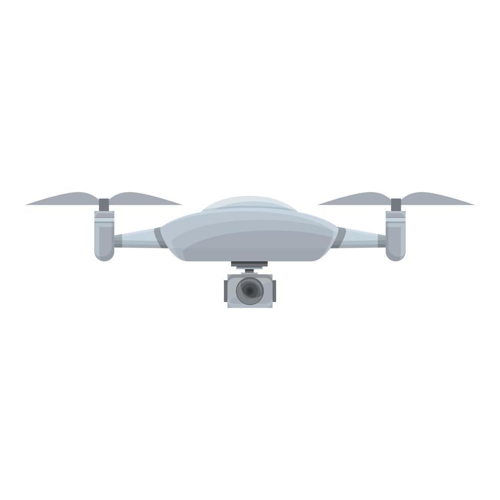 vecteur de dessin animé d'icône de véhicule drone. contrôle aérien