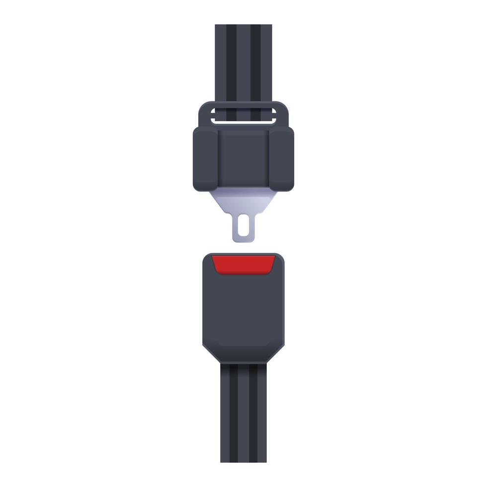 vecteur de dessin animé d'icône de ceinture de verrouillage. siège de voiture