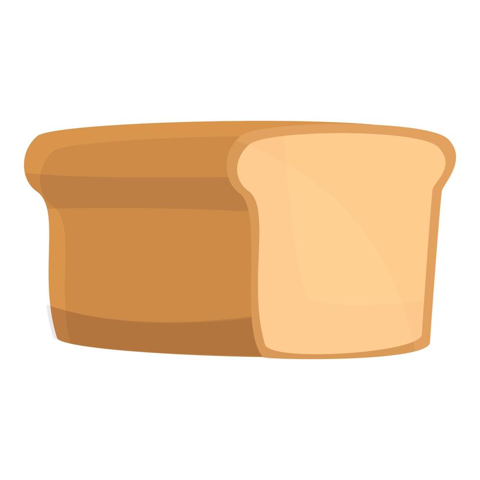icône de pain nutritif, style cartoon vecteur