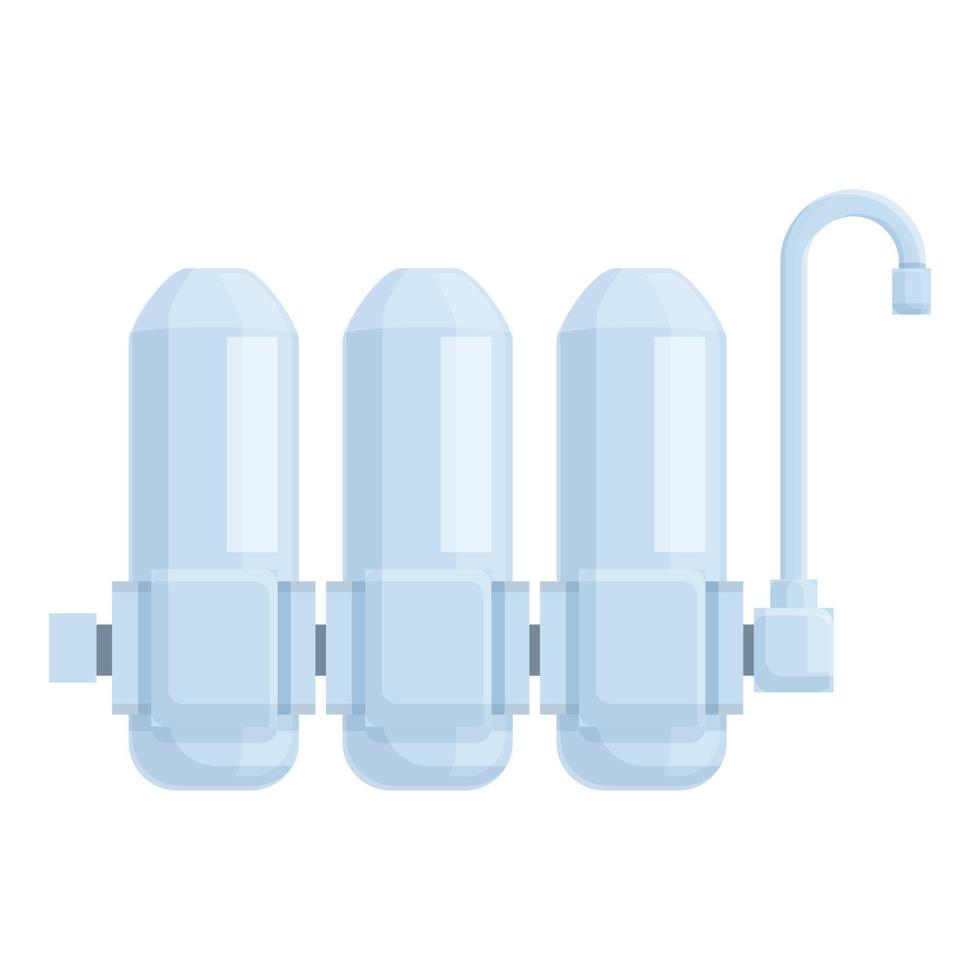 osmose purifie le vecteur de dessin animé d'icône. système d'eau