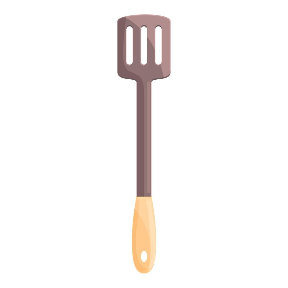 vecteur de dessin animé d'icône de spatule de coutellerie. gril barbecue