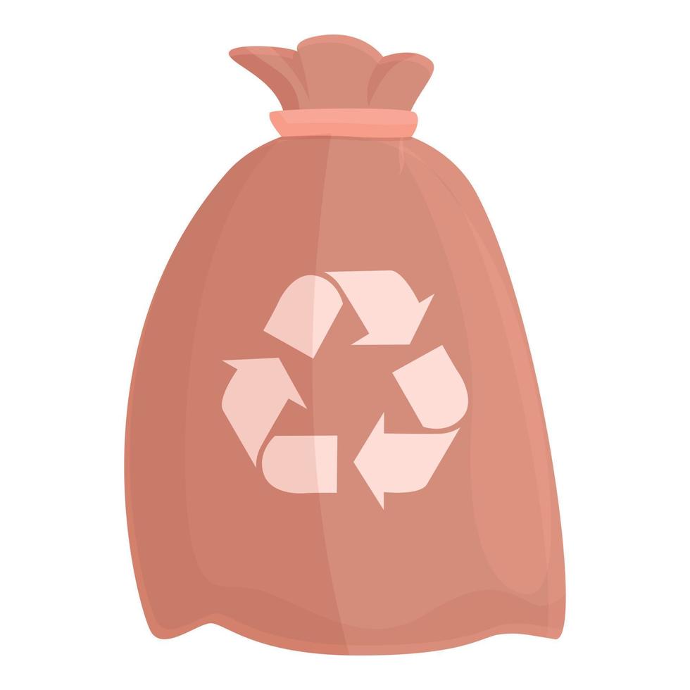recycler le vecteur de dessin animé d'icône de paquet. énergie écologique