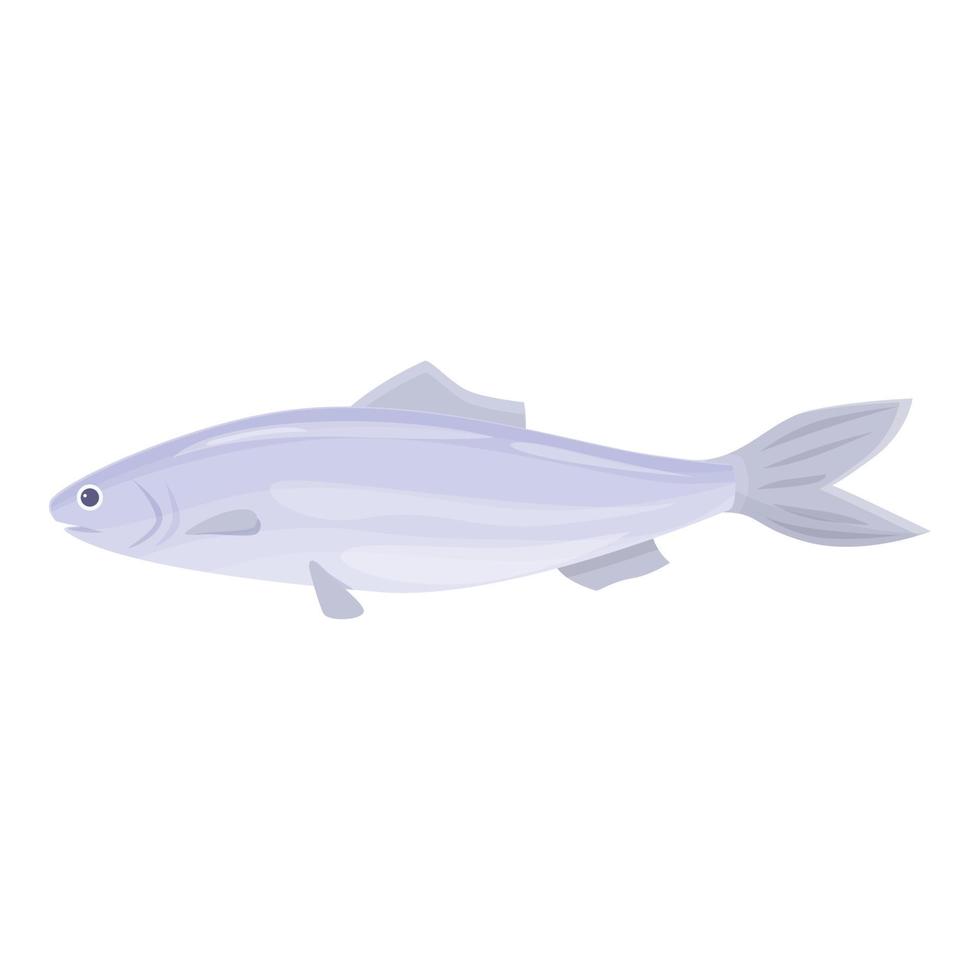 vecteur de dessin animé d'icône de nourriture de poisson. hareng de mer