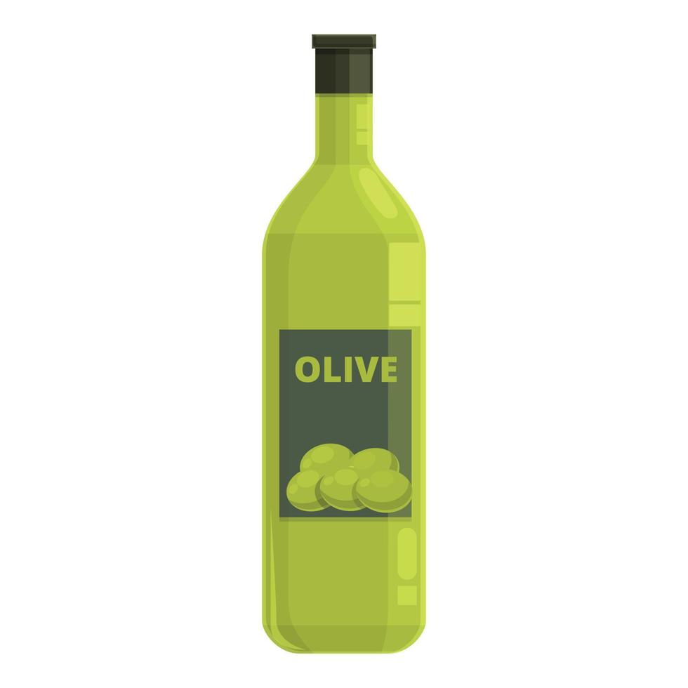 vecteur de dessin animé d'icône d'huile d'olives vertes. nourriture aux olives