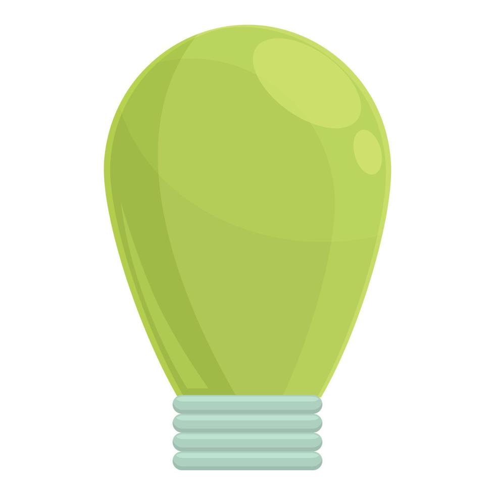 vecteur de dessin animé d'icône d'ampoule verte eco. pouvoir de l'écologie