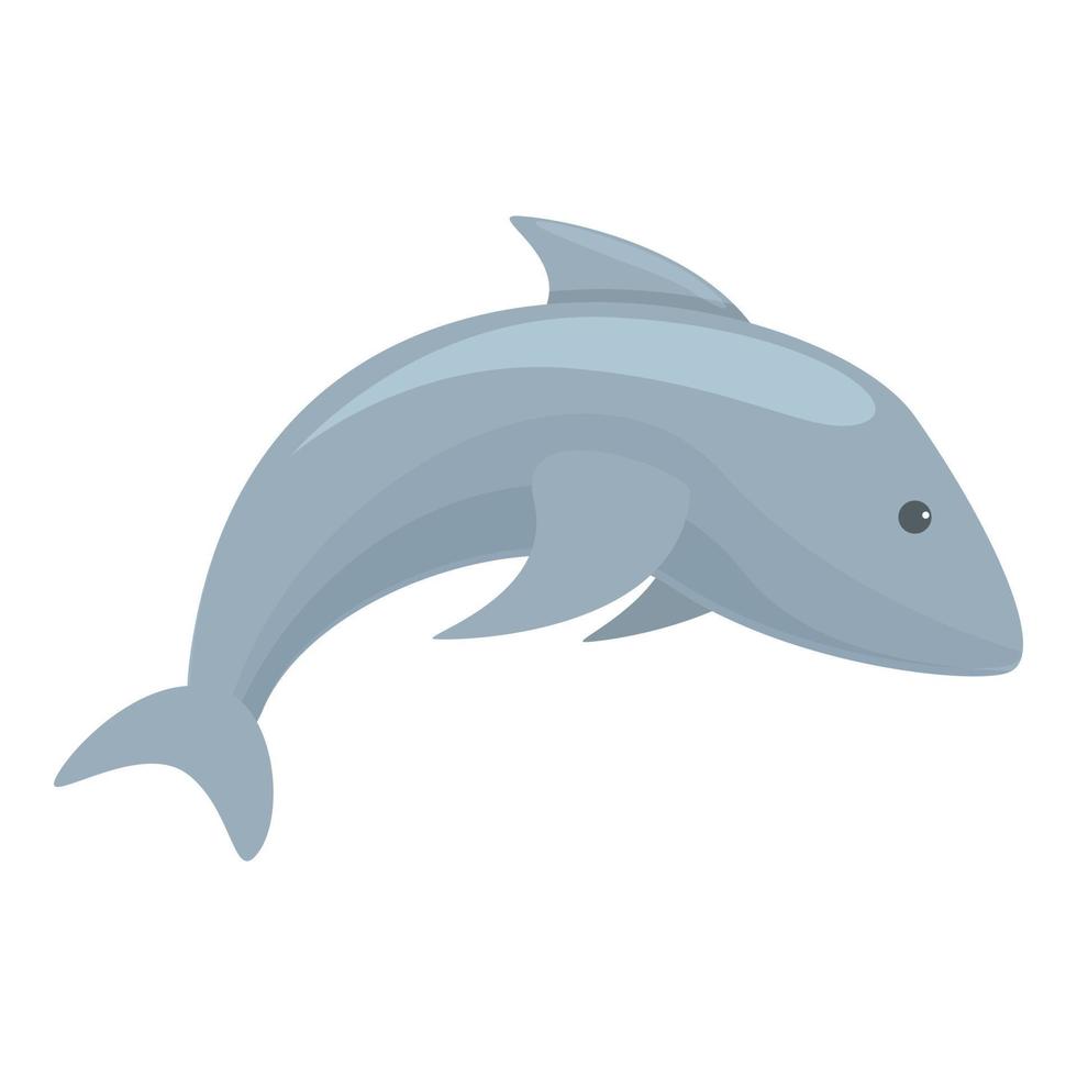 icône de dauphin, style cartoon vecteur