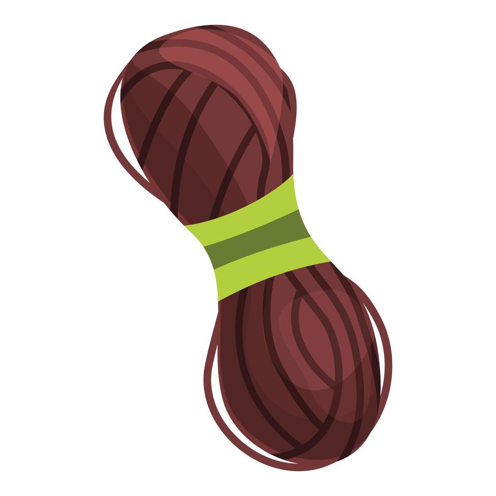 icône de fil de coton à tricoter, style cartoon vecteur