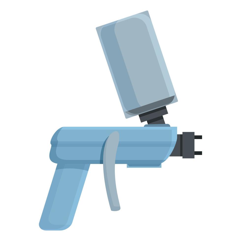 vecteur de dessin animé d'icône de pistolet de pulvérisation industrielle. peinture aérienne