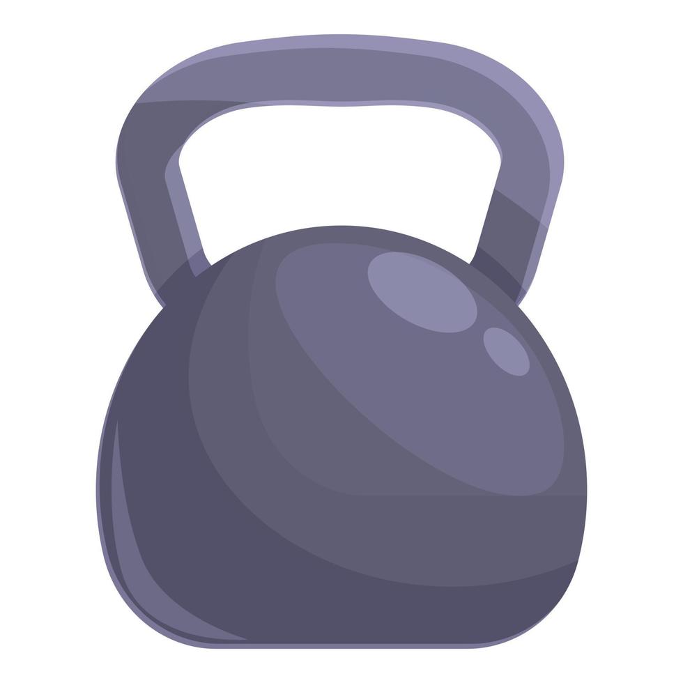 vecteur de dessin animé d'icône de gym kettlebell. entraînement sportif