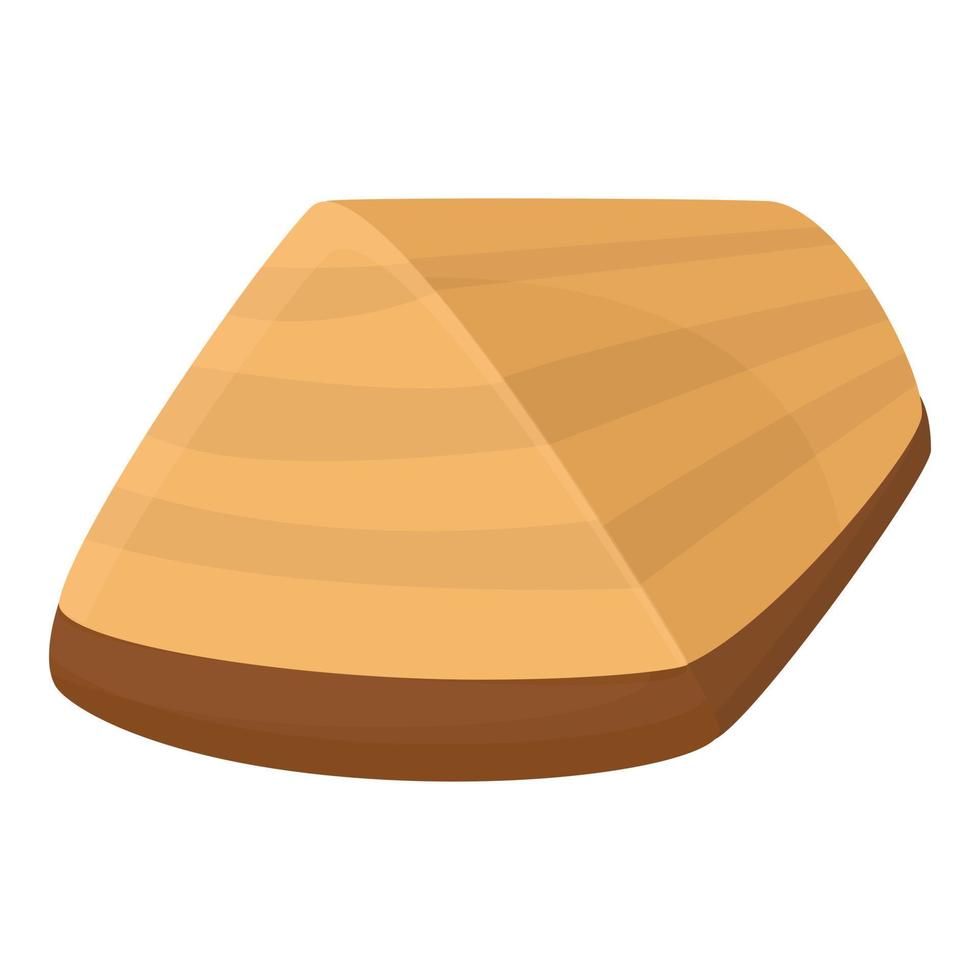 icône de planche de bois, style cartoon vecteur