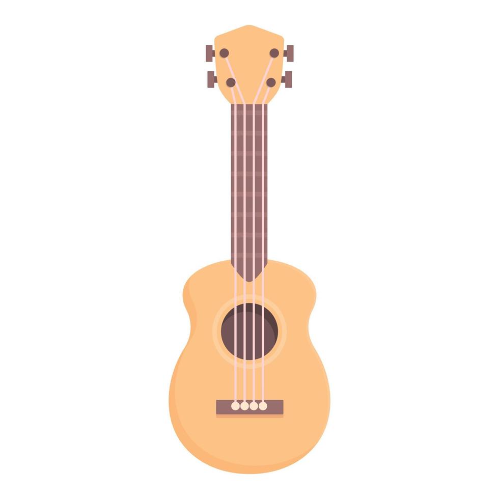 vecteur de dessin animé d'icône d'art d'ukulélé. guitare acoustique