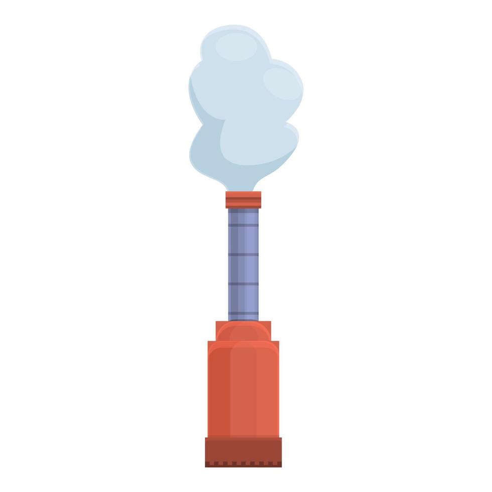 icône de cheminée de carburant, style cartoon vecteur