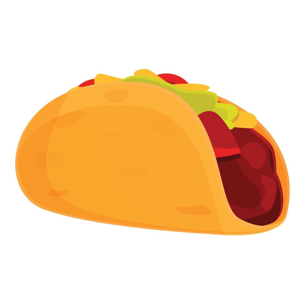 icône de sauce taco, style dessin animé vecteur