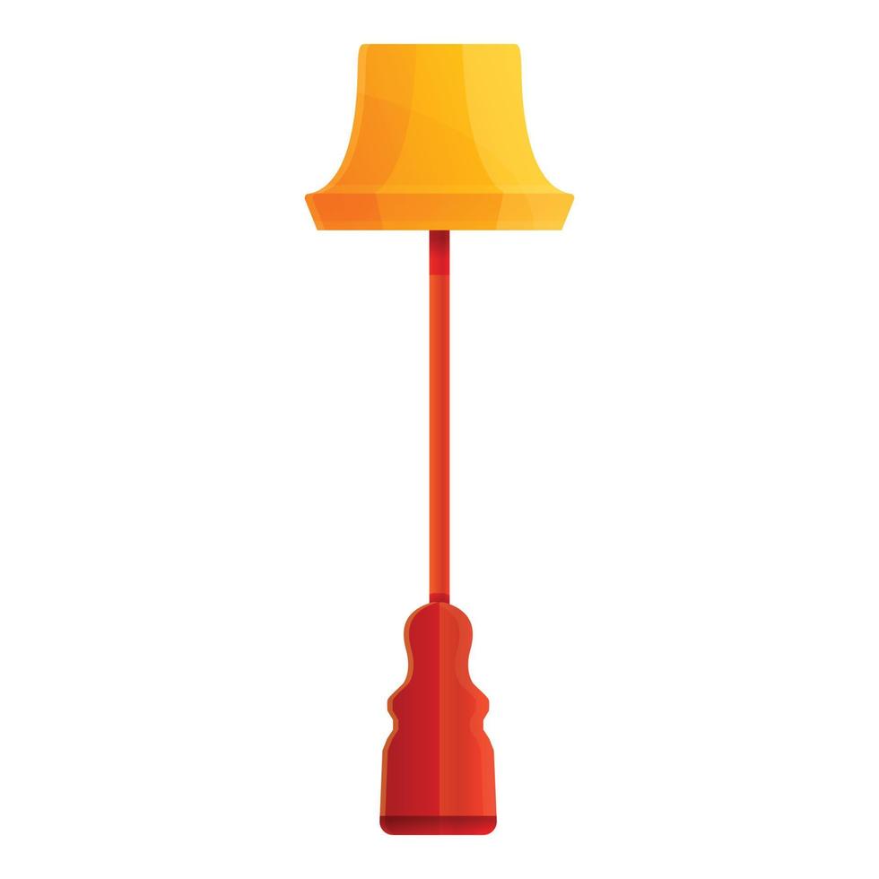 icône de support de lampe de vestiaire, style cartoon vecteur