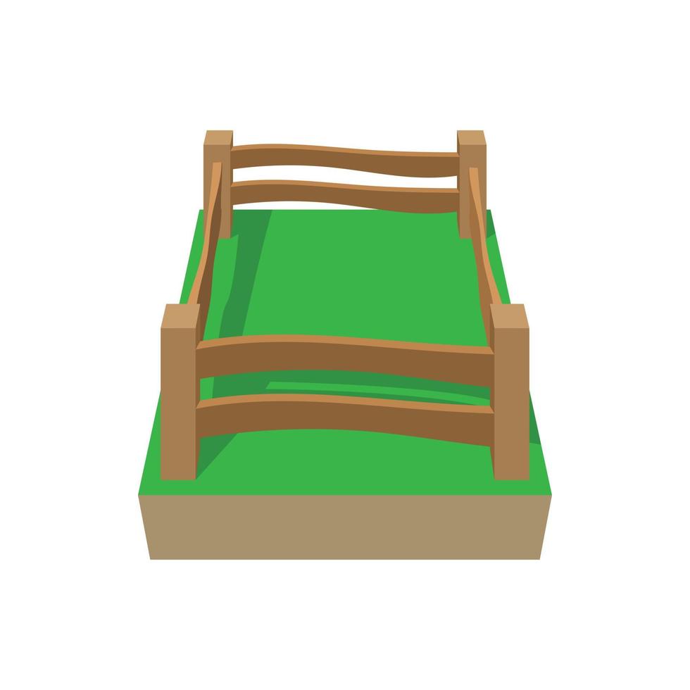 icône de dessin animé de paddock vecteur