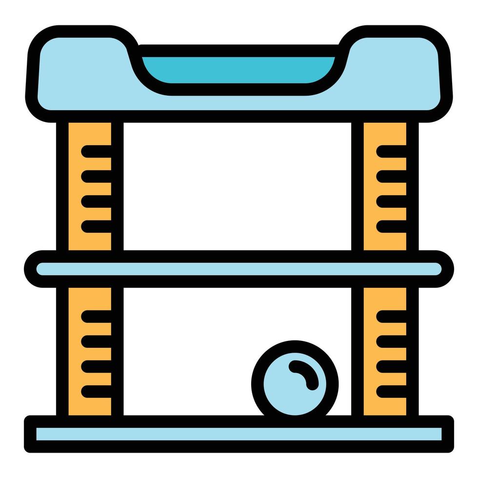 icône de maison de jeu de chat moderne, style de contour vecteur