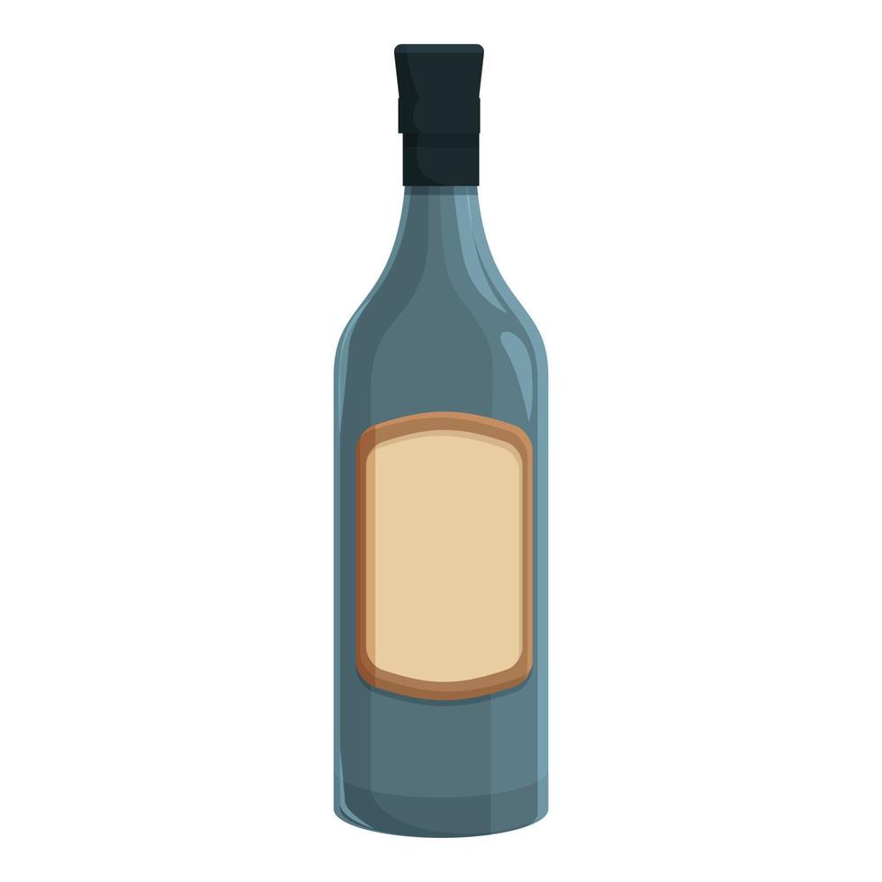 vecteur de dessin animé d'icône de bouteille de vin. cave viticole