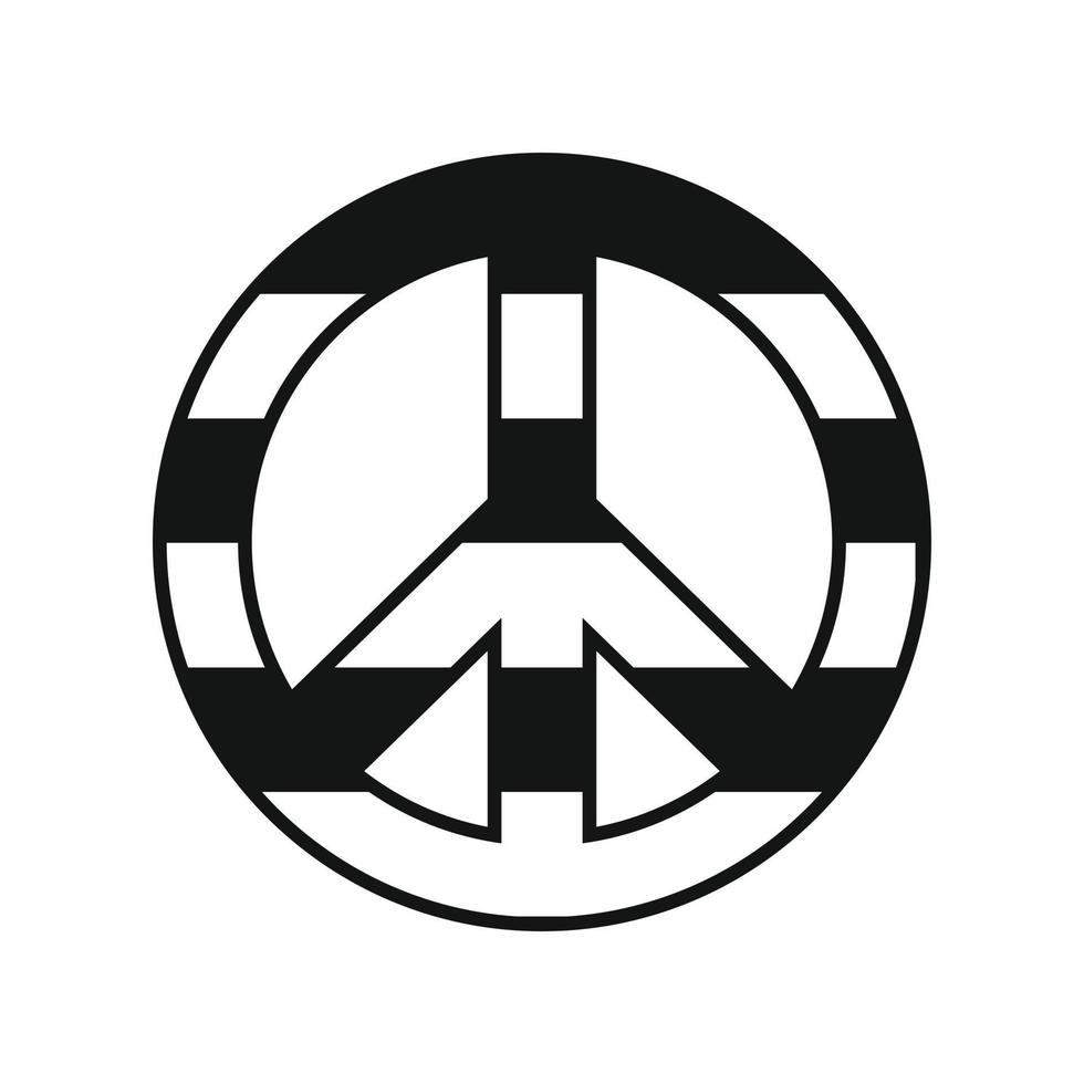 icône arc en ciel symbole de paix vecteur