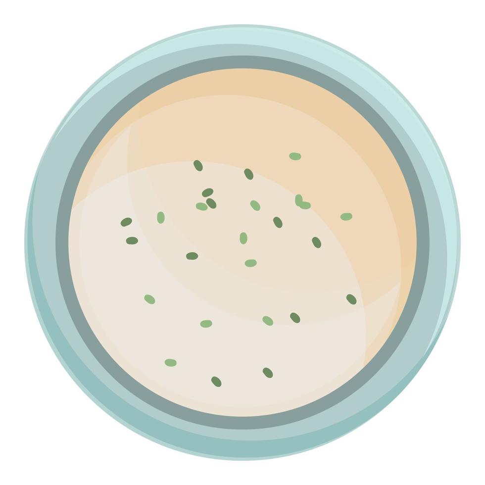 vecteur de dessin animé d'icône de crème de soupe aux champignons. nourriture chaude