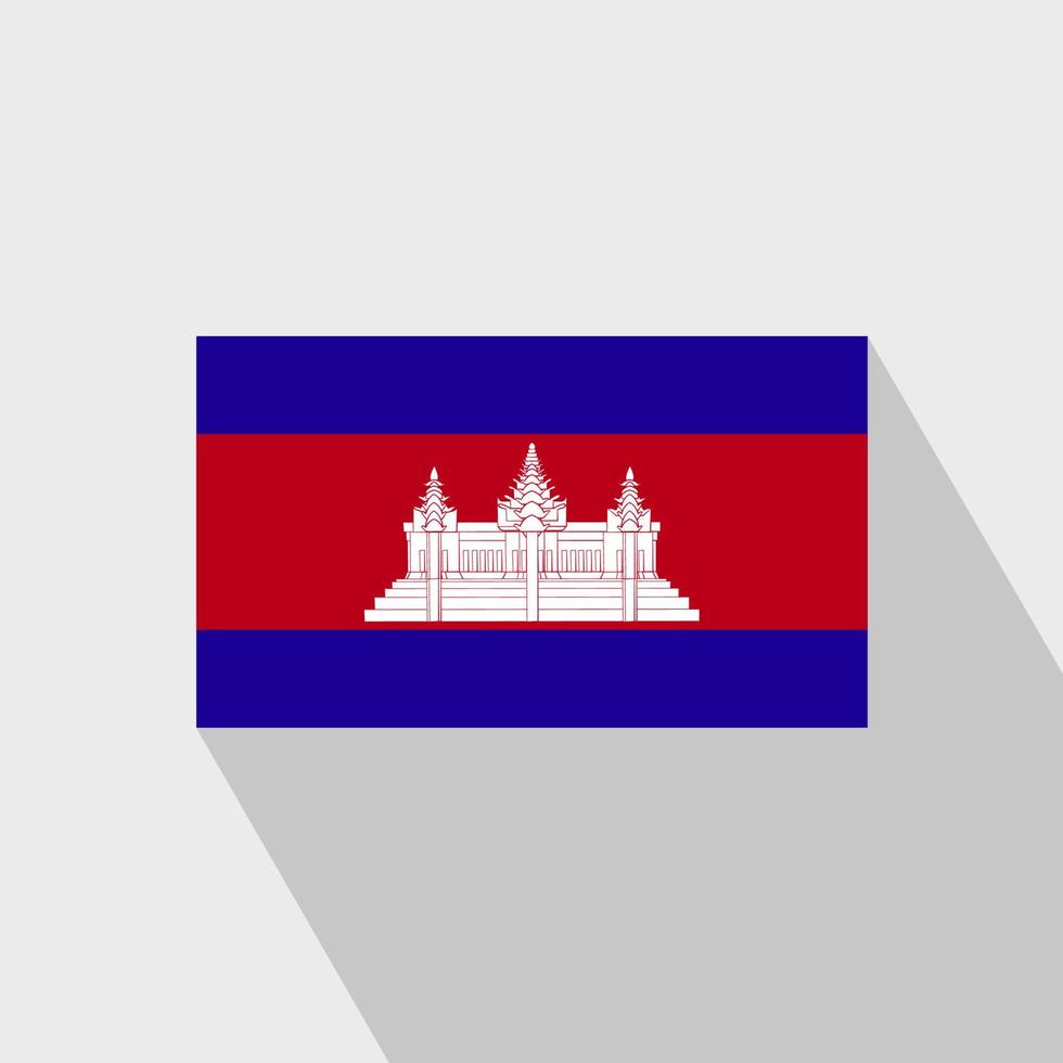 drapeau cambodge grandissime vecteur de conception