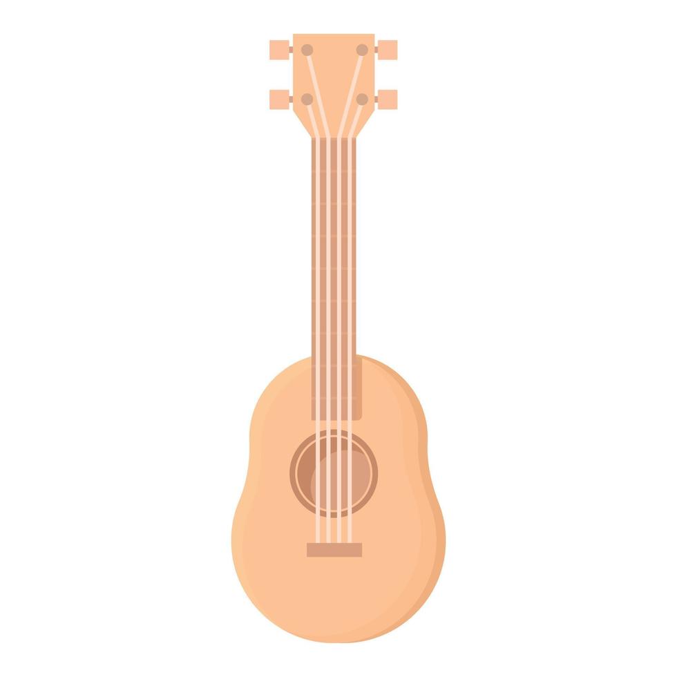 vecteur de dessin animé icône ukulélé. guitare hawaïenne