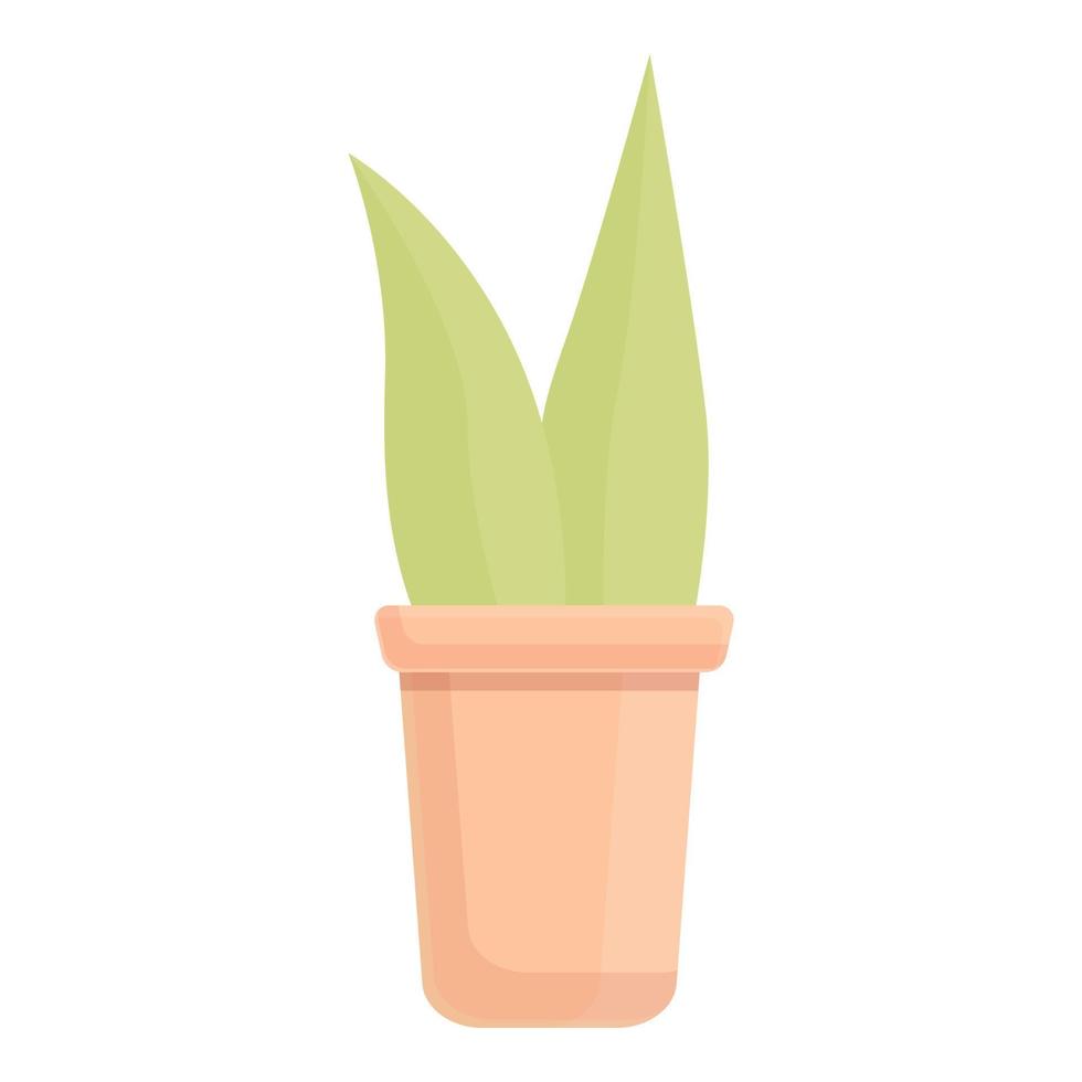 vecteur de dessin animé d'icône de pot de plantes succulentes. fleur de bureau