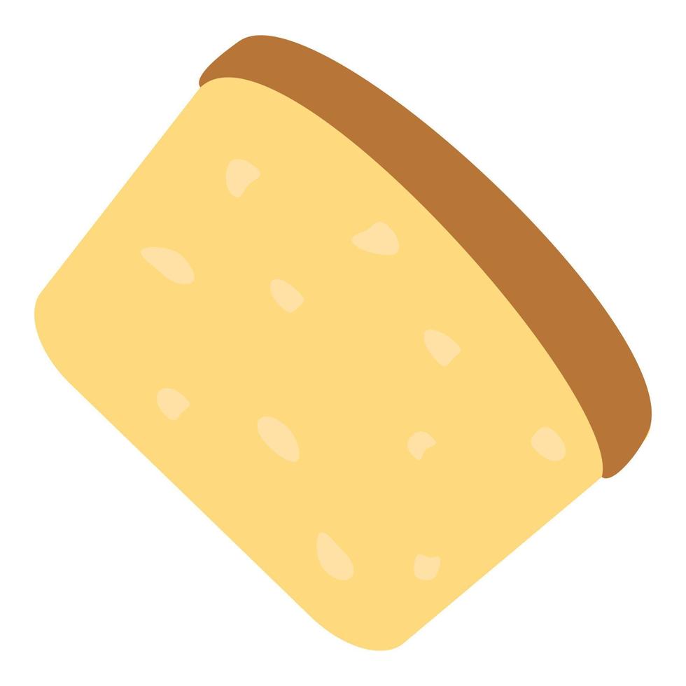icône de fromage, style plat vecteur