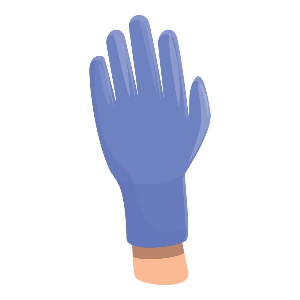 icône de gants médicaux, style cartoon vecteur