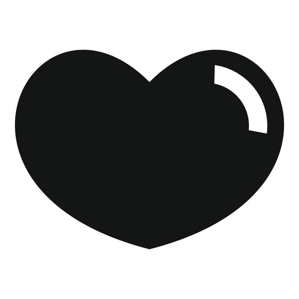 icône de coeur aimant, style simple. vecteur