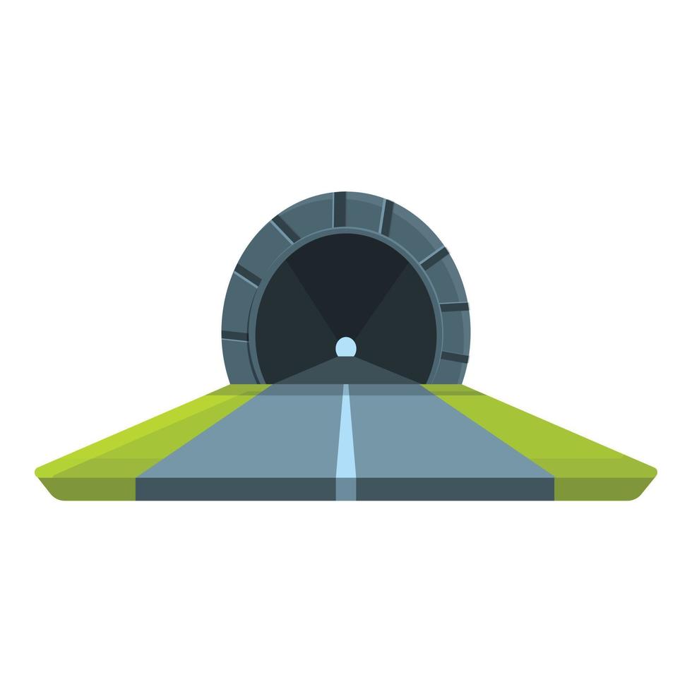 icône de transport de véhicule tunnel, style cartoon vecteur