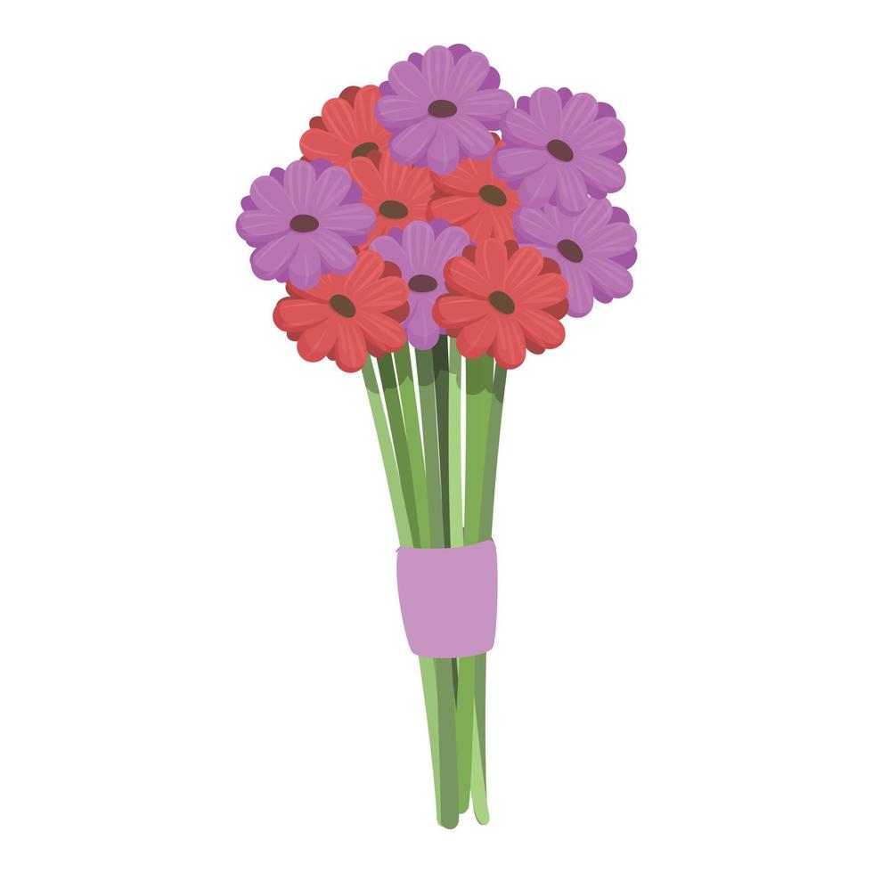 vecteur de dessin animé d'icône de bouquet de fleurs botaniques. fleur florale