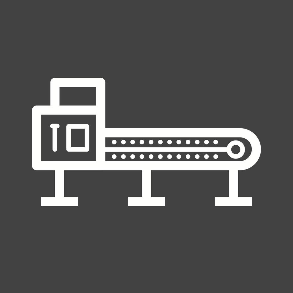 icône inversée de la ligne du convoyeur ii vecteur