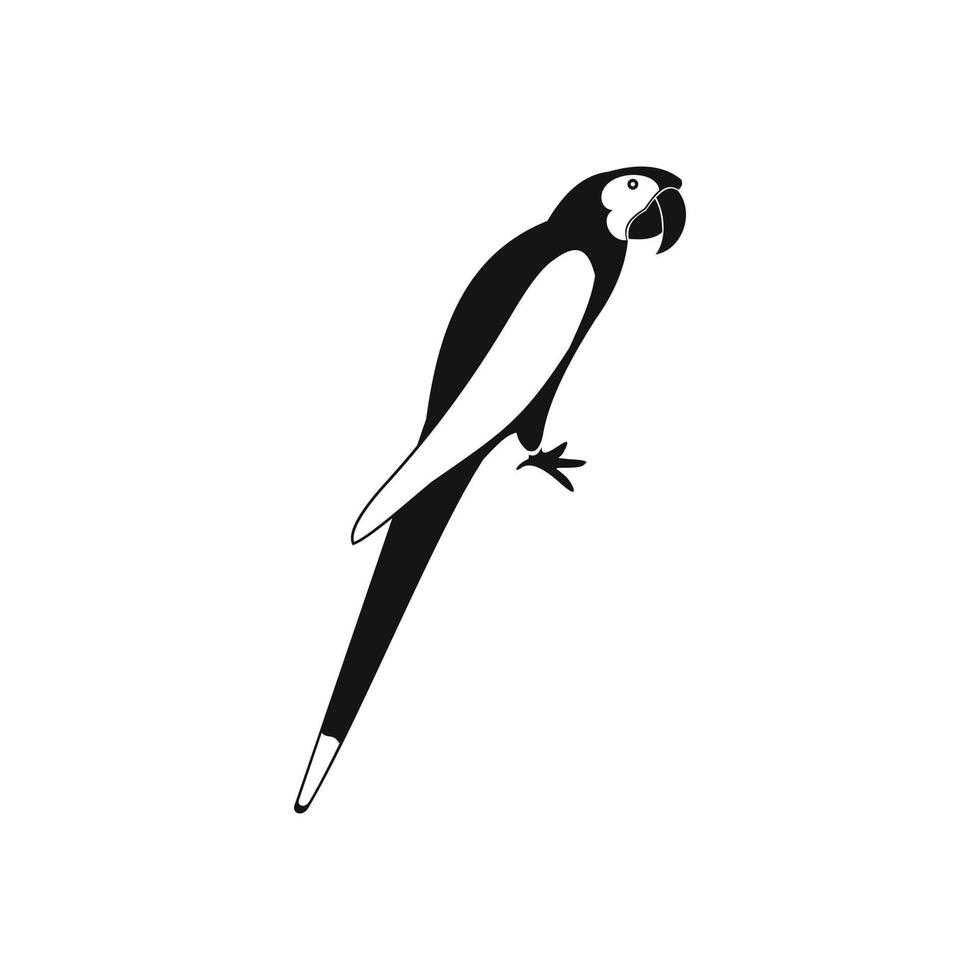 icône de perroquet orange du brésil, style simple vecteur
