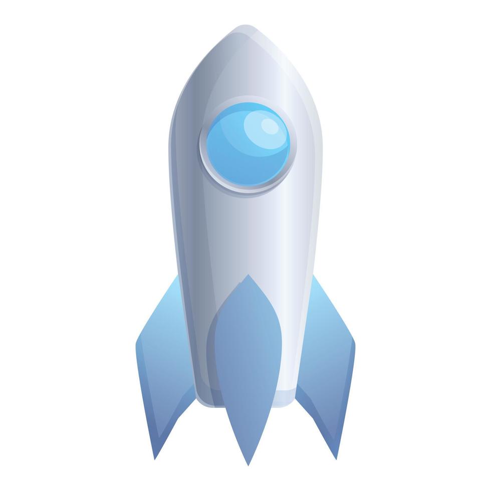 icône de fusée spatiale, style cartoon vecteur
