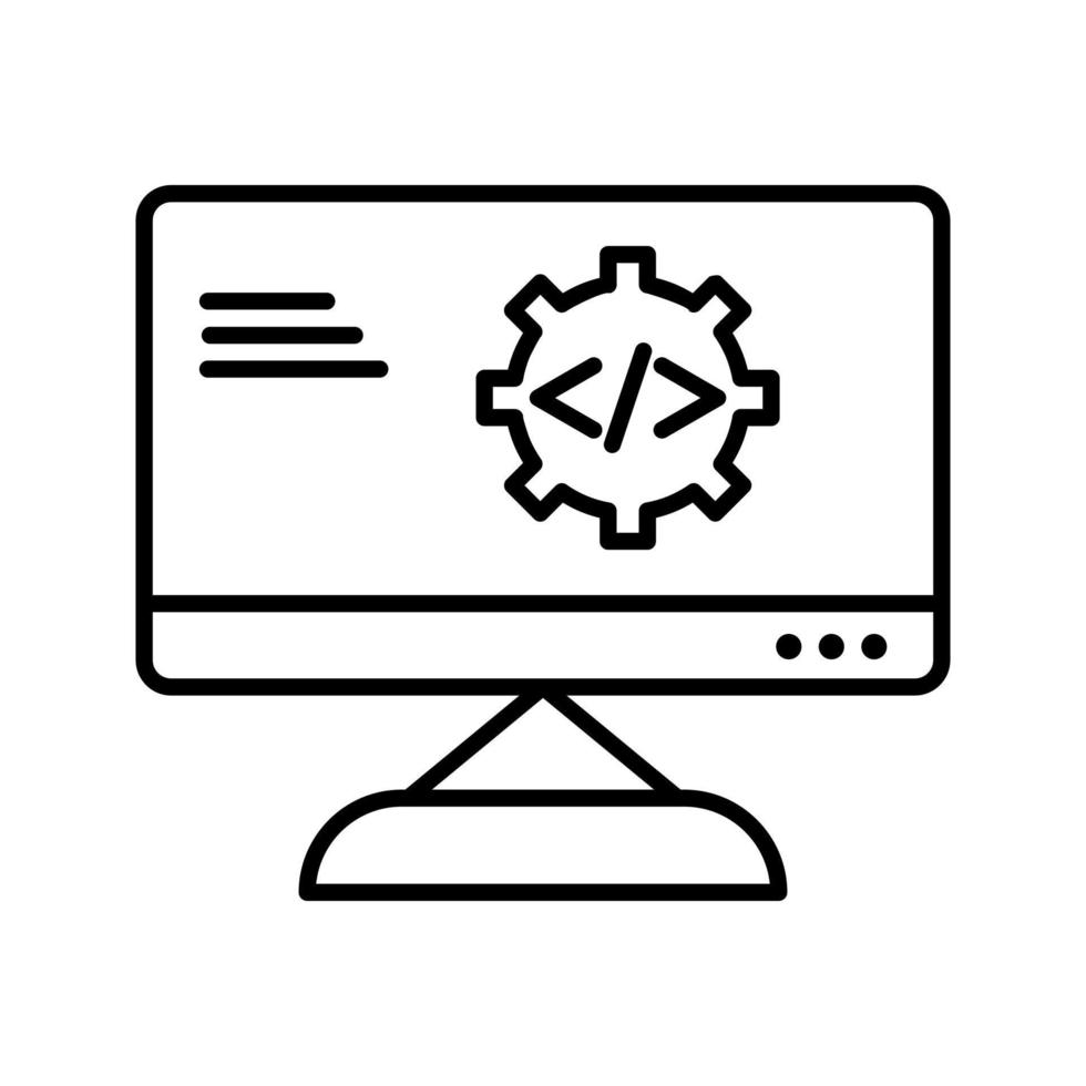 icône de vecteur d'optimisation de code unique