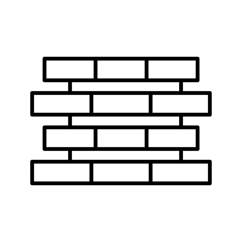 icône de vecteur de briques uniques