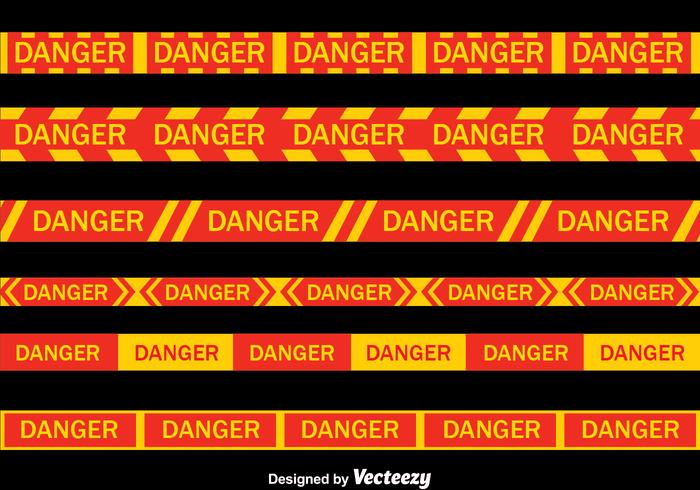 Danger Vector Tape Collection