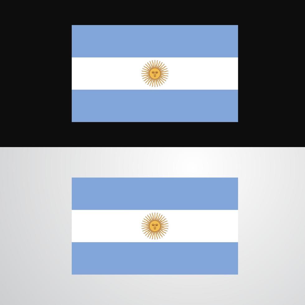 conception de bannière drapeau argentine vecteur