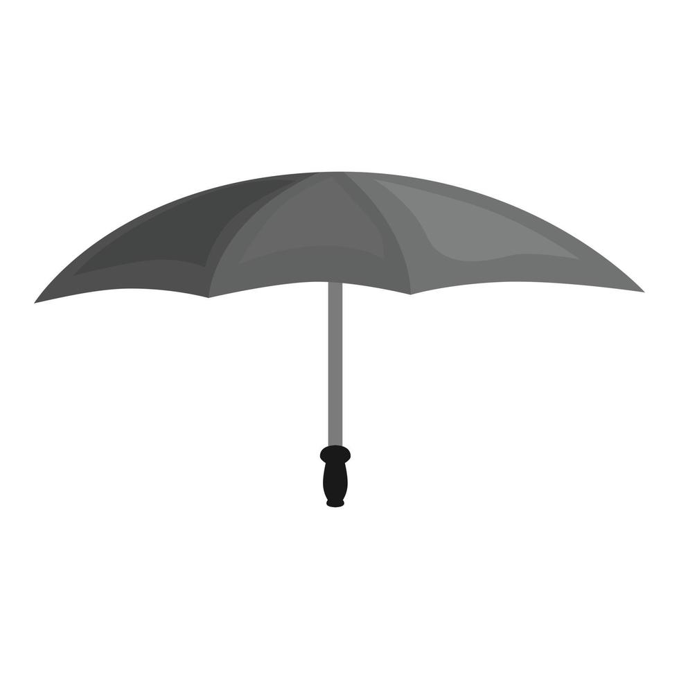 icône de parapluie noir, style cartoon vecteur