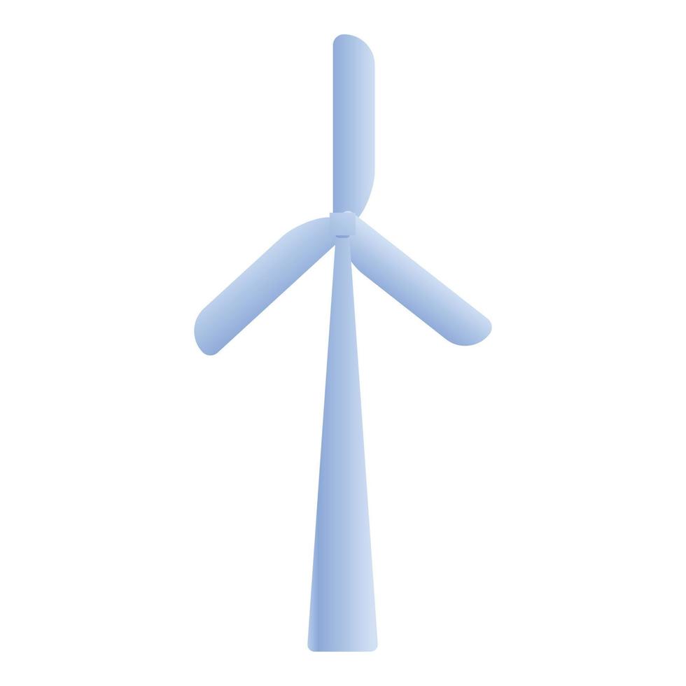 icône d'éolienne, style cartoon vecteur