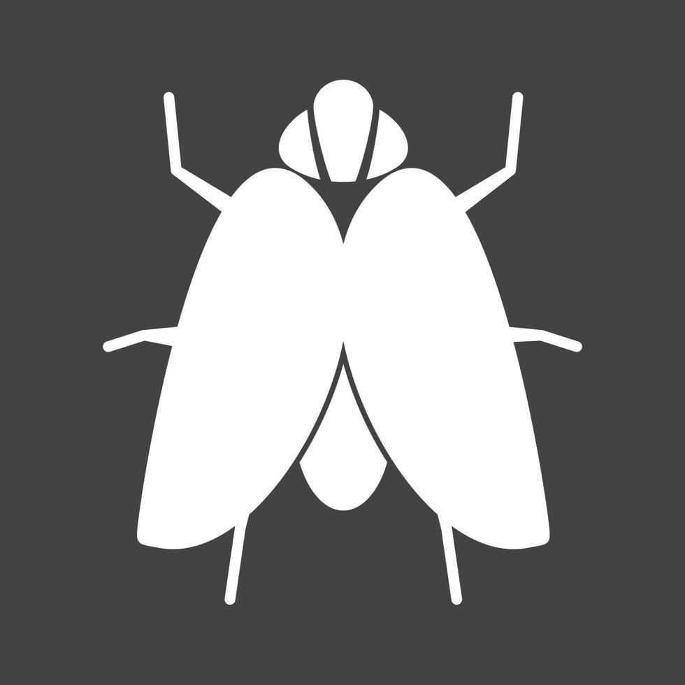 icône inversée de glyphe fly ii vecteur