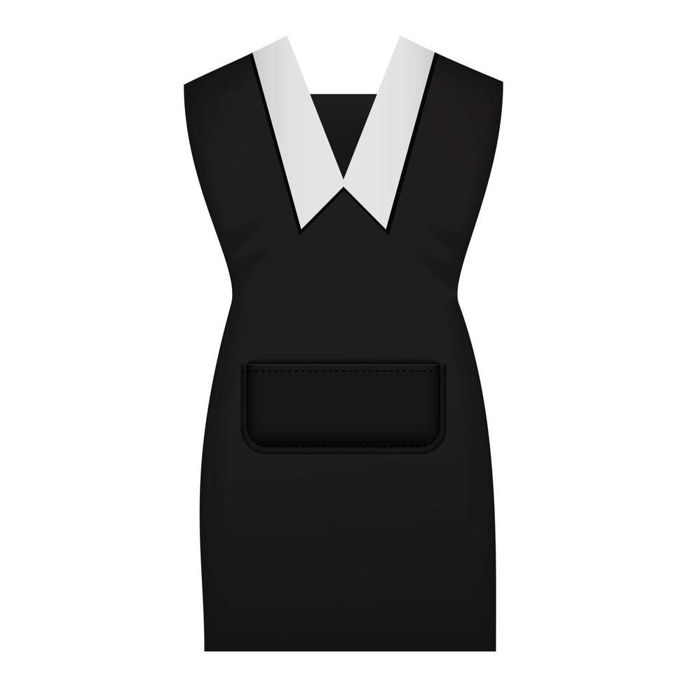 maquette d'uniforme de travail de femme, style réaliste vecteur