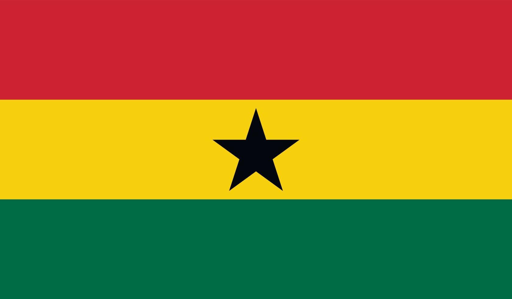 image du drapeau du ghana vecteur